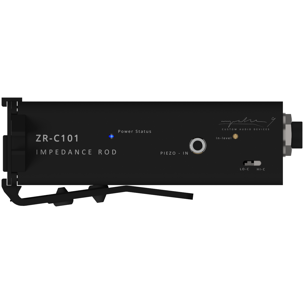 impedance rod - zr-c101 black impedance rod photo back - preamp for piezo string instruments