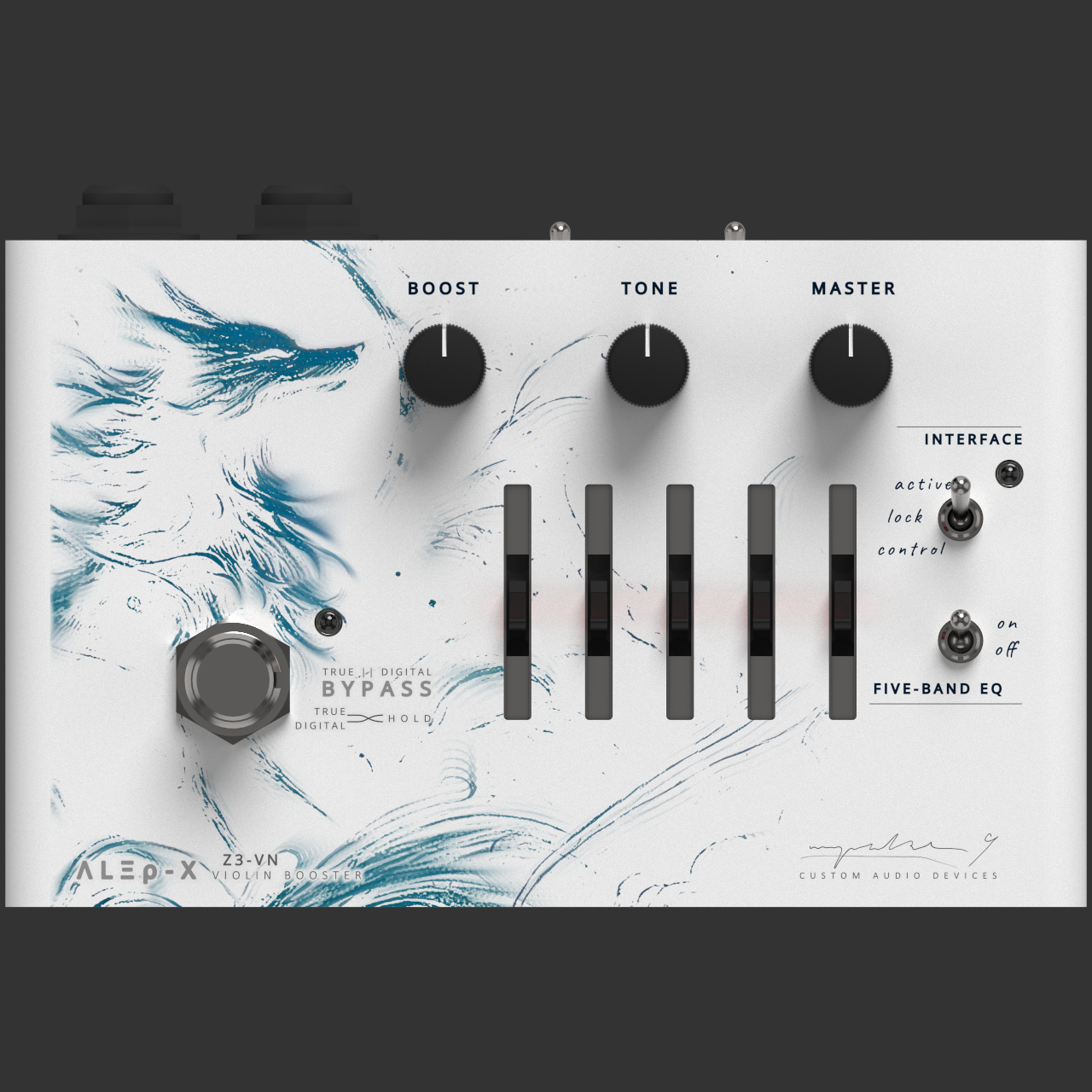 Z3-VN Violin Booster Pedal (session render) front controller panel