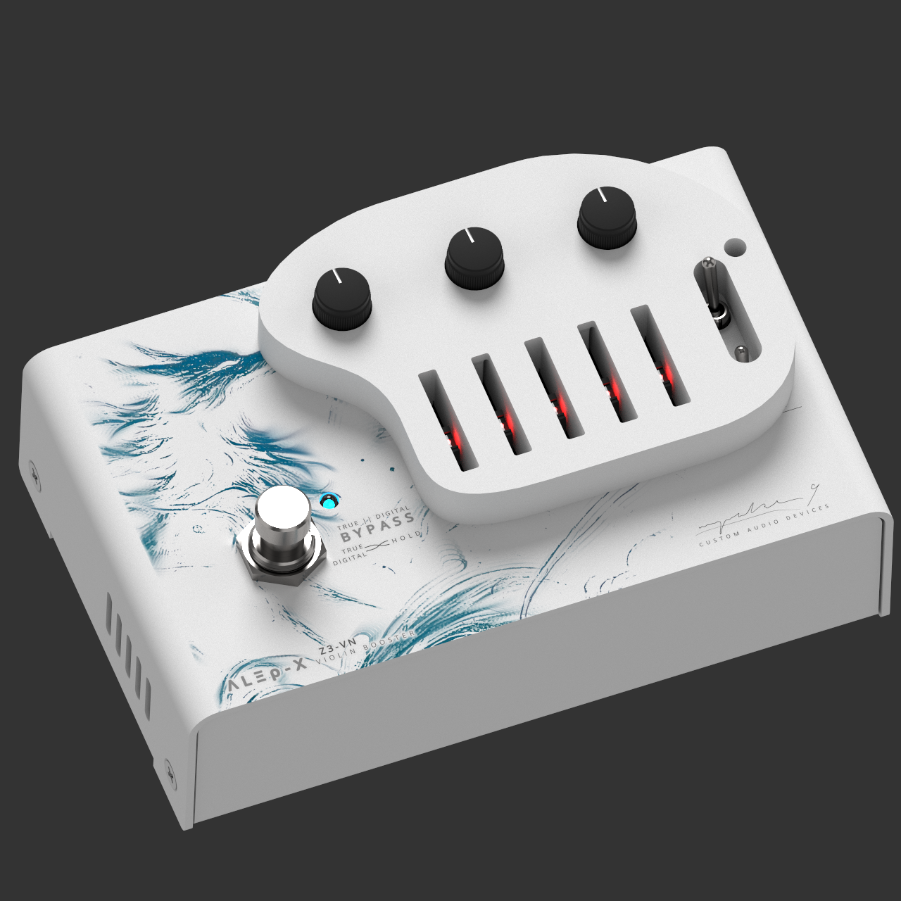 Z3-VN Violin Booster Pedal (session render) protector angle1