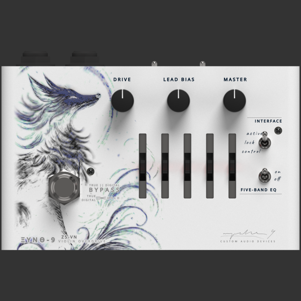 Z5-VN Violin Overdrive Pedal - front controller panel