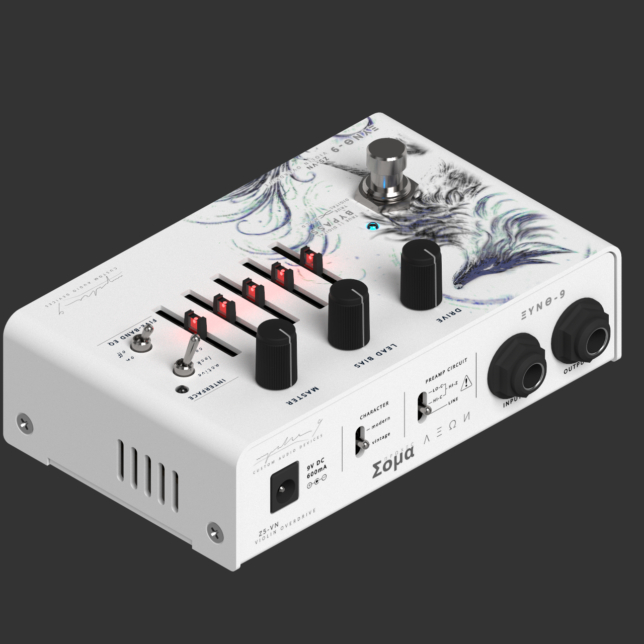 Z5-VN Violin Overdrive Pedal (session render) angle1 orthogonal